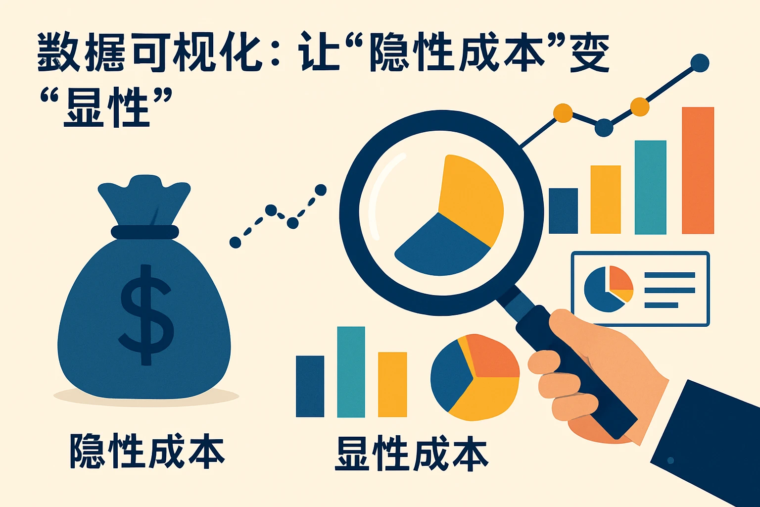 2. 数据可视化：让“隐性成本”变“显性”