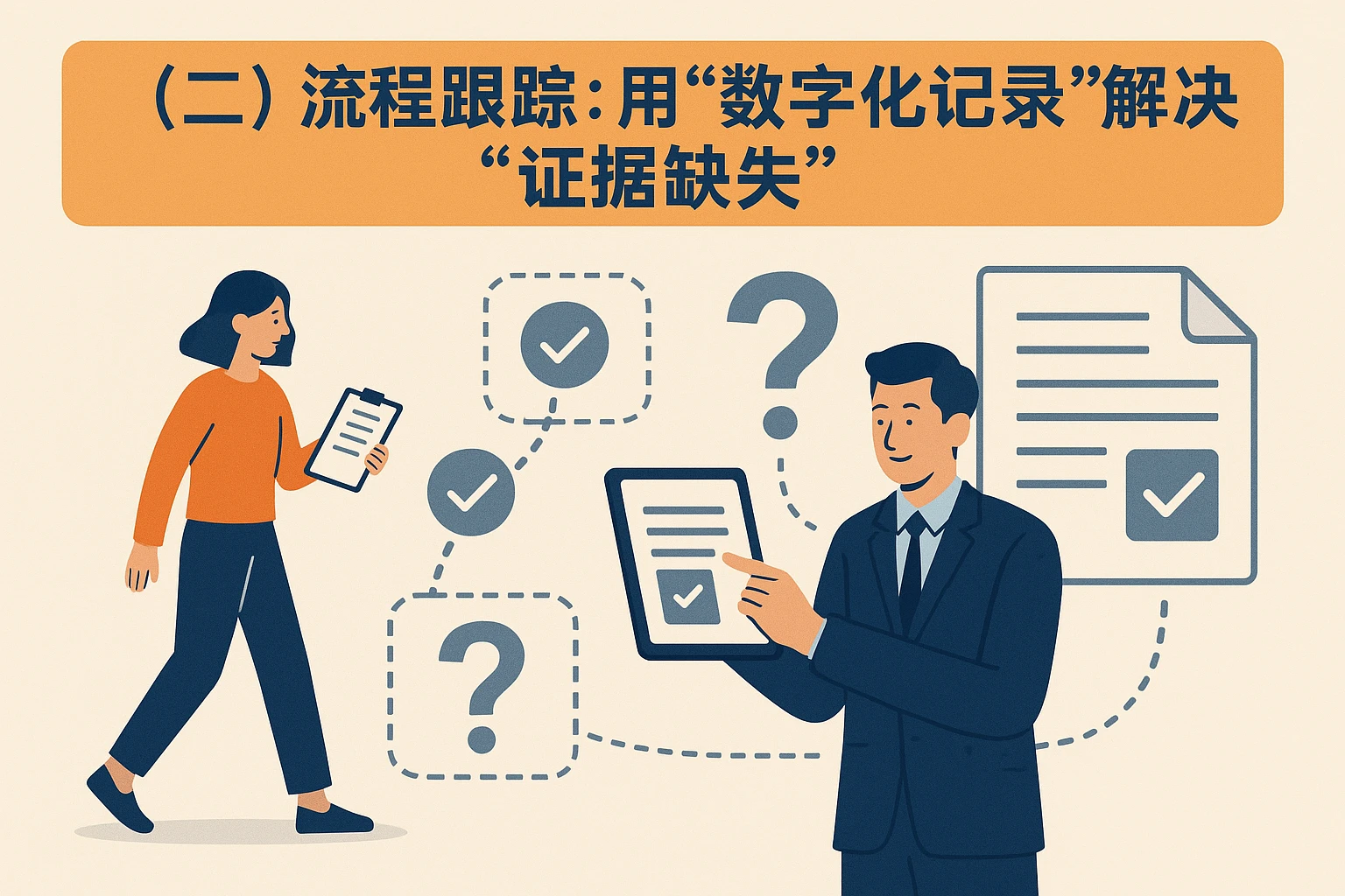 （二）流程跟踪：用“数字化记录”解决“证据缺失”