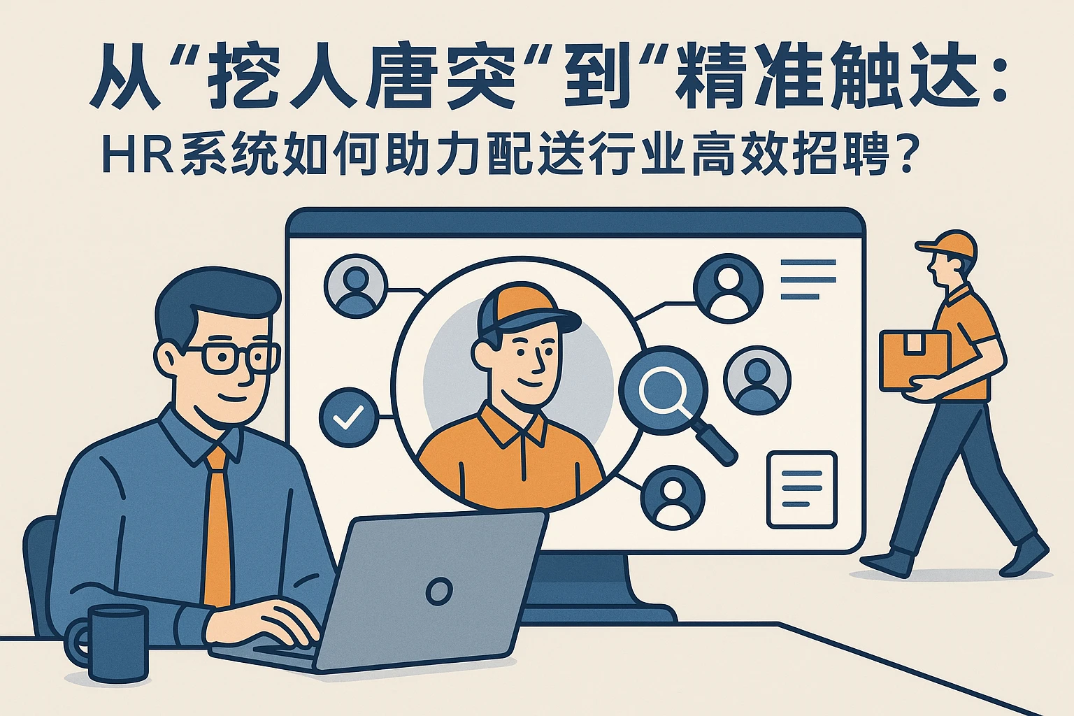 从“挖人唐突”到“精准触达”：HR系统如何助力配送行业高效招聘？