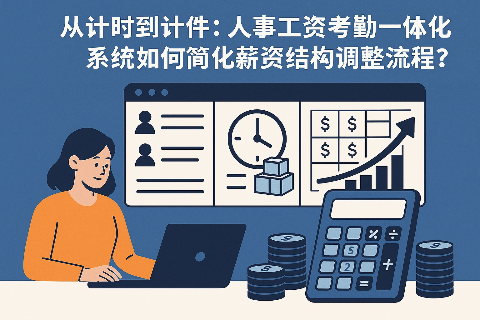 从计时到计件：人事工资考勤一体化系统如何简化薪资结构调整流程？