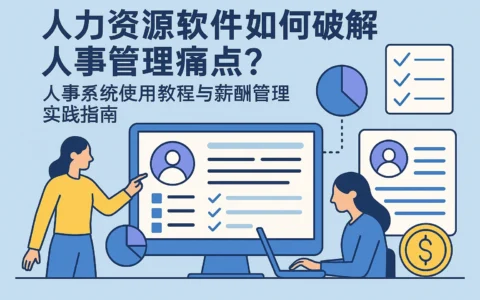 人力资源软件如何破解人事管理痛点？人事系统使用教程与薪酬管理实践指南