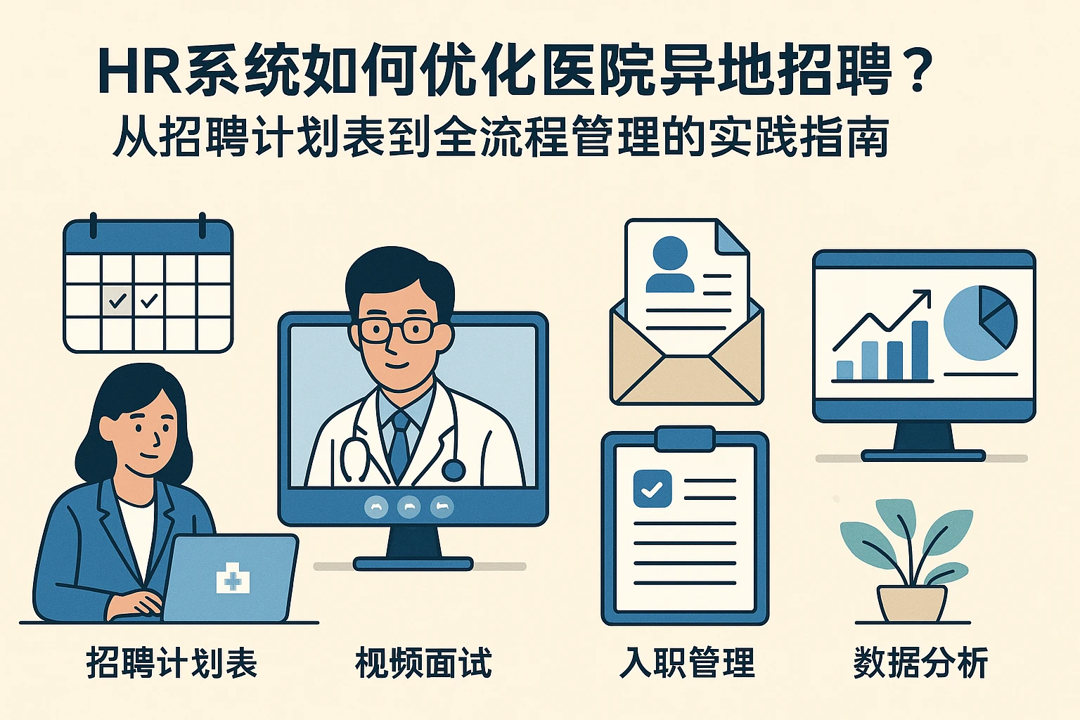 HR系统如何优化医院异地招聘？从招聘计划表到全流程管理的实践指南