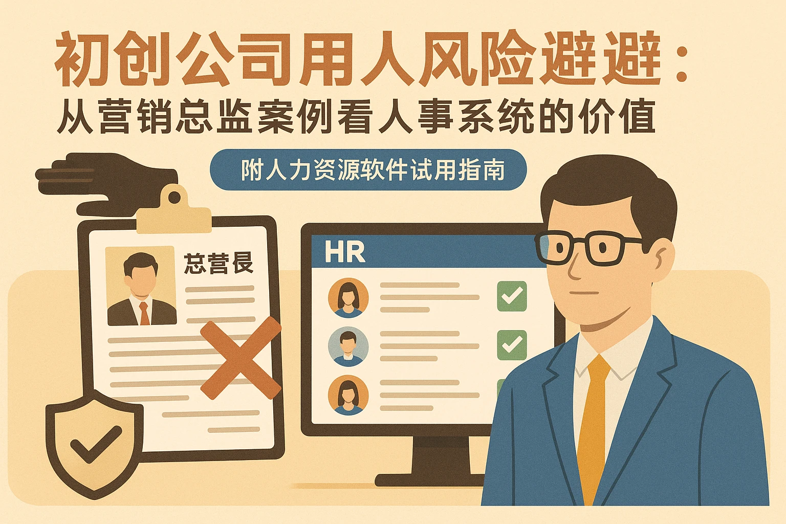 初创公司用人风险规避：从营销总监案例看人事系统的价值——附人力资源软件试用指南