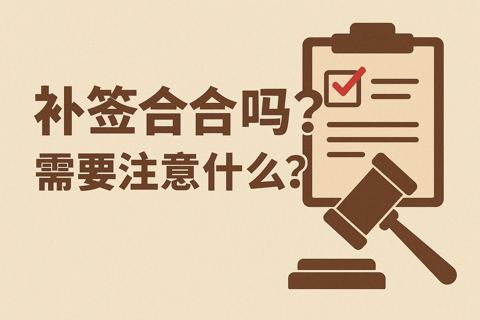 2. 补签合法吗？需要注意什么？