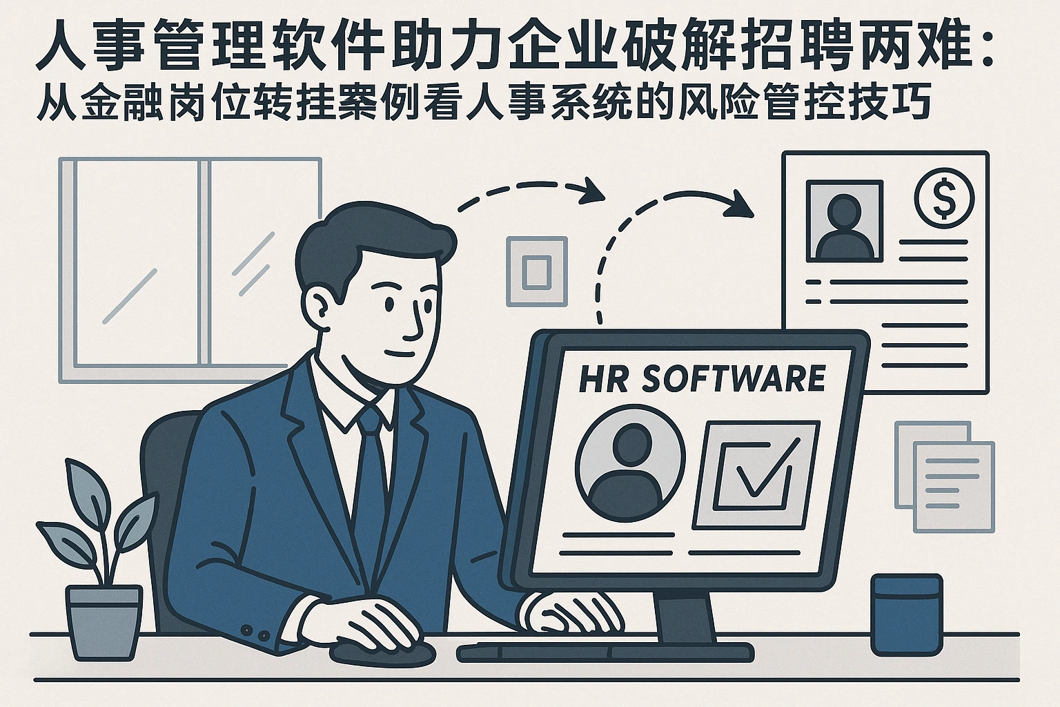 人事管理软件助力企业破解招聘两难：从金融岗位转挂案例看人事系统的风险管控技巧