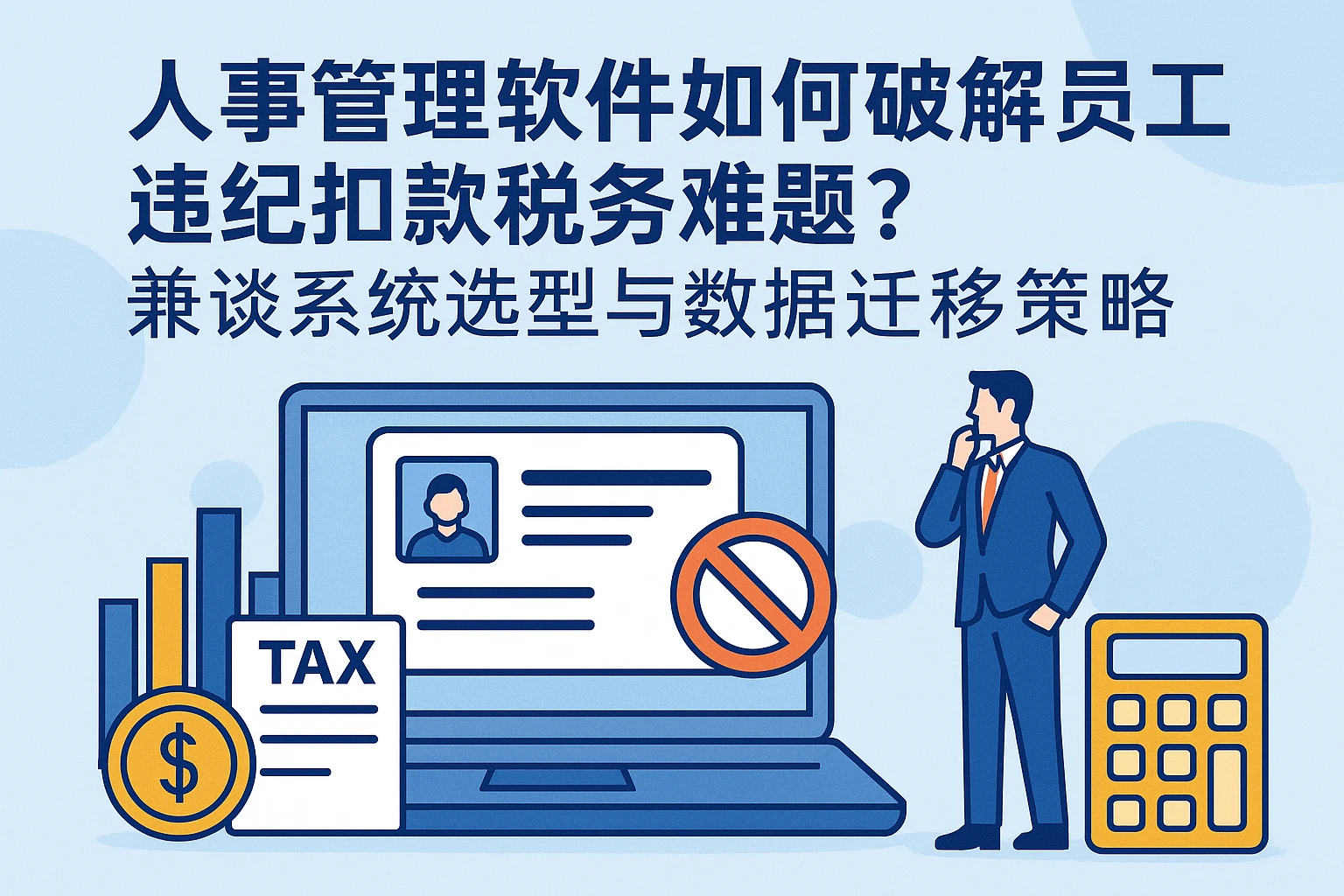 人事管理软件如何破解员工违纪扣款税务难题？兼谈系统选型与数据迁移策略