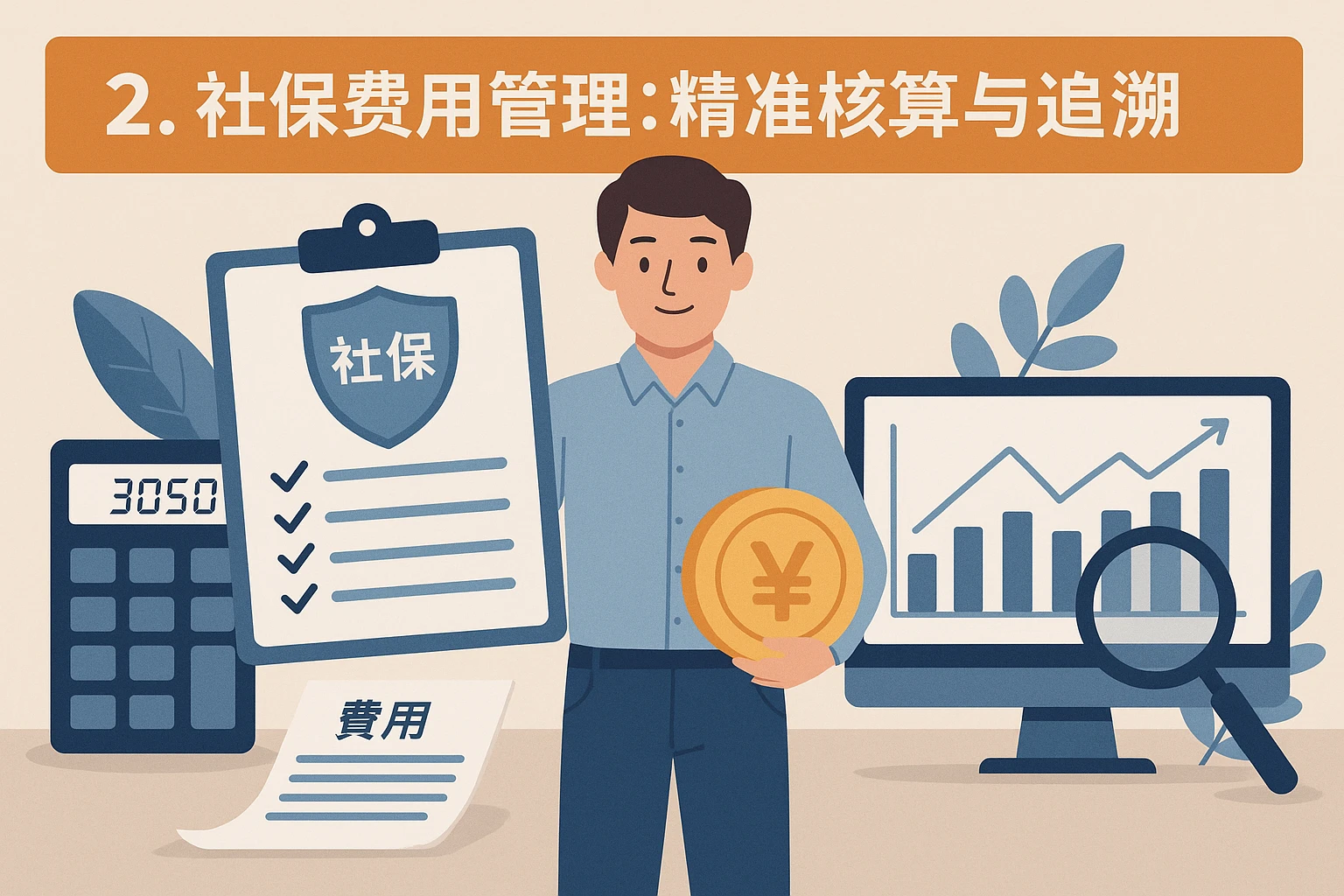 2. 社保费用管理：精准核算与追溯