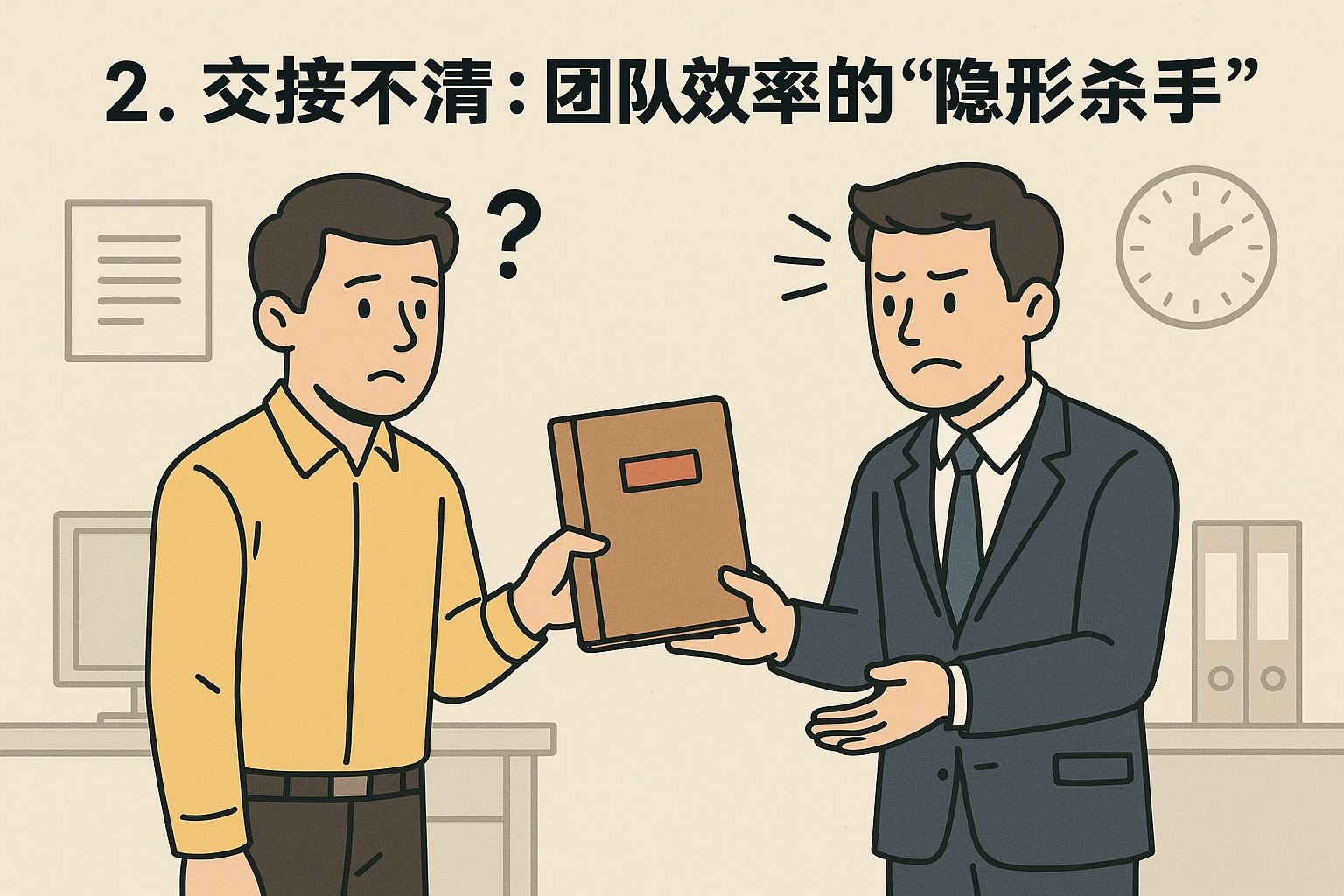 2. 交接不清：团队效率的“隐形杀手”