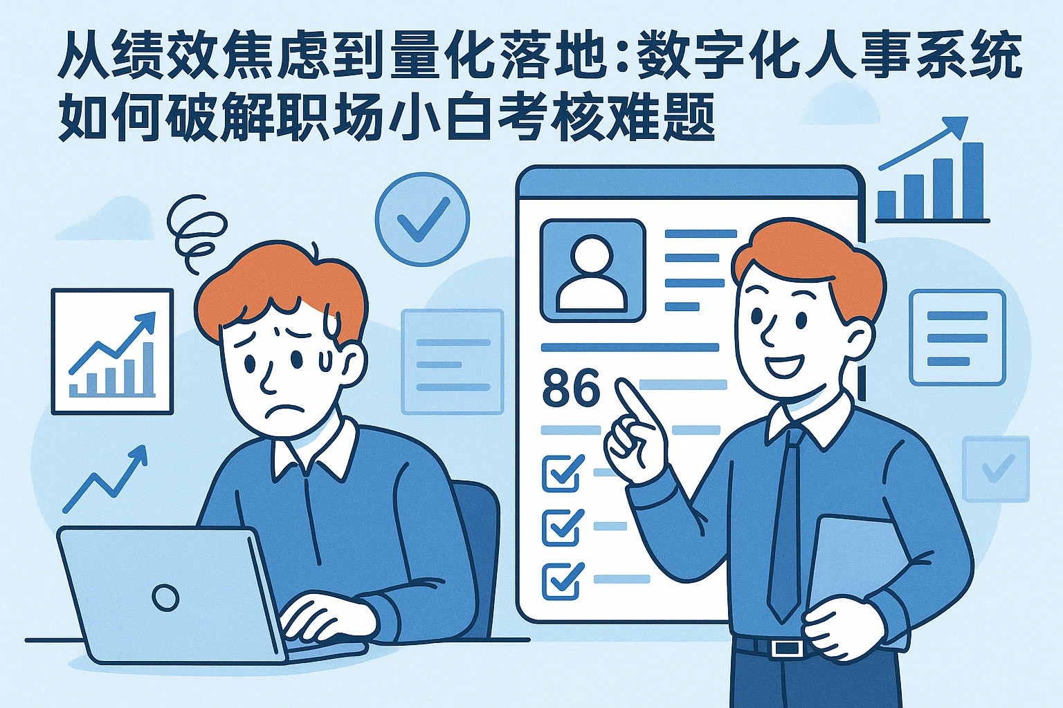 从绩效焦虑到量化落地：数字化人事系统如何破解职场小白的考核难题