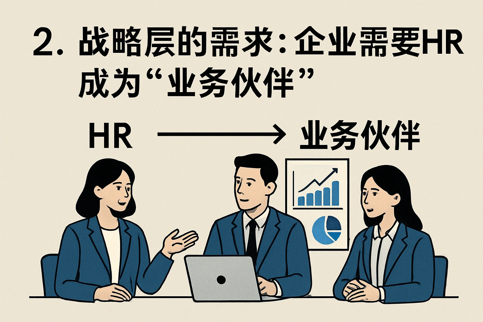 2. 战略层的需求：企业需要HR成为“业务伙伴”