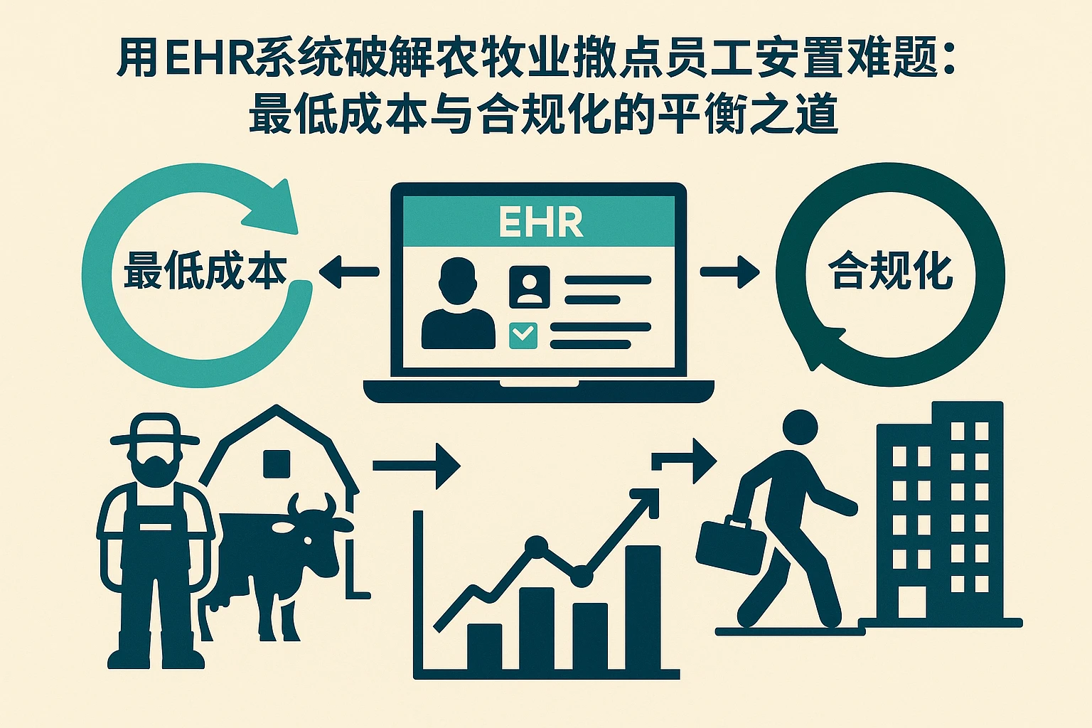 用EHR系统破解农牧业撤点员工安置难题：最低成本与合规化的平衡之道