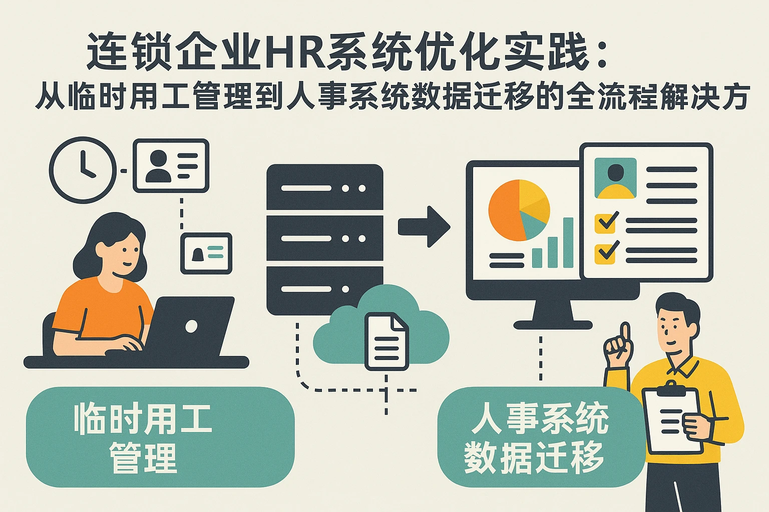 连锁企业HR系统优化实践：从临时用工管理到人事系统数据迁移的全流程解决方案
