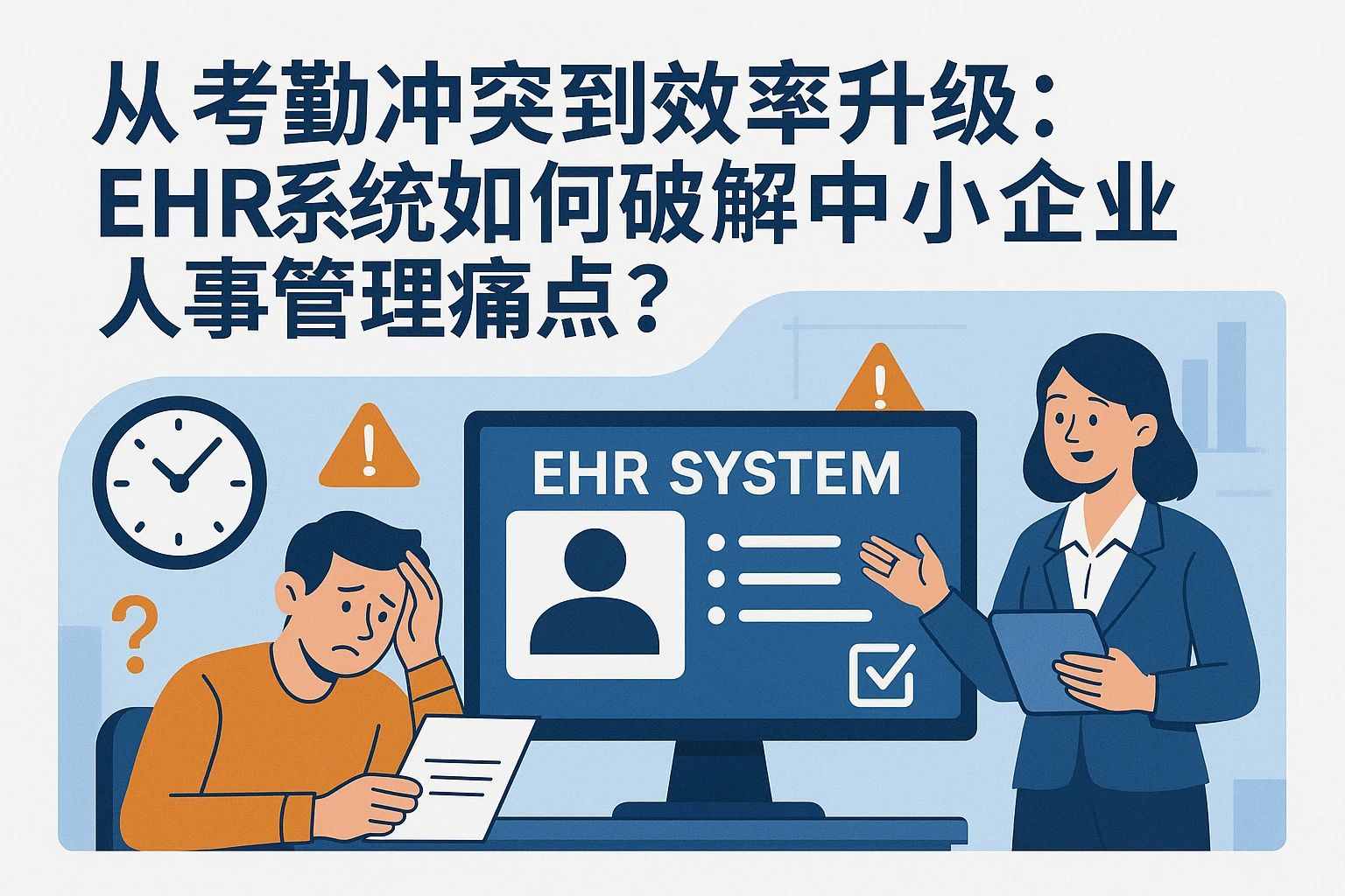 从考勤冲突到效率升级：EHR系统如何破解中小企业人事管理痛点？