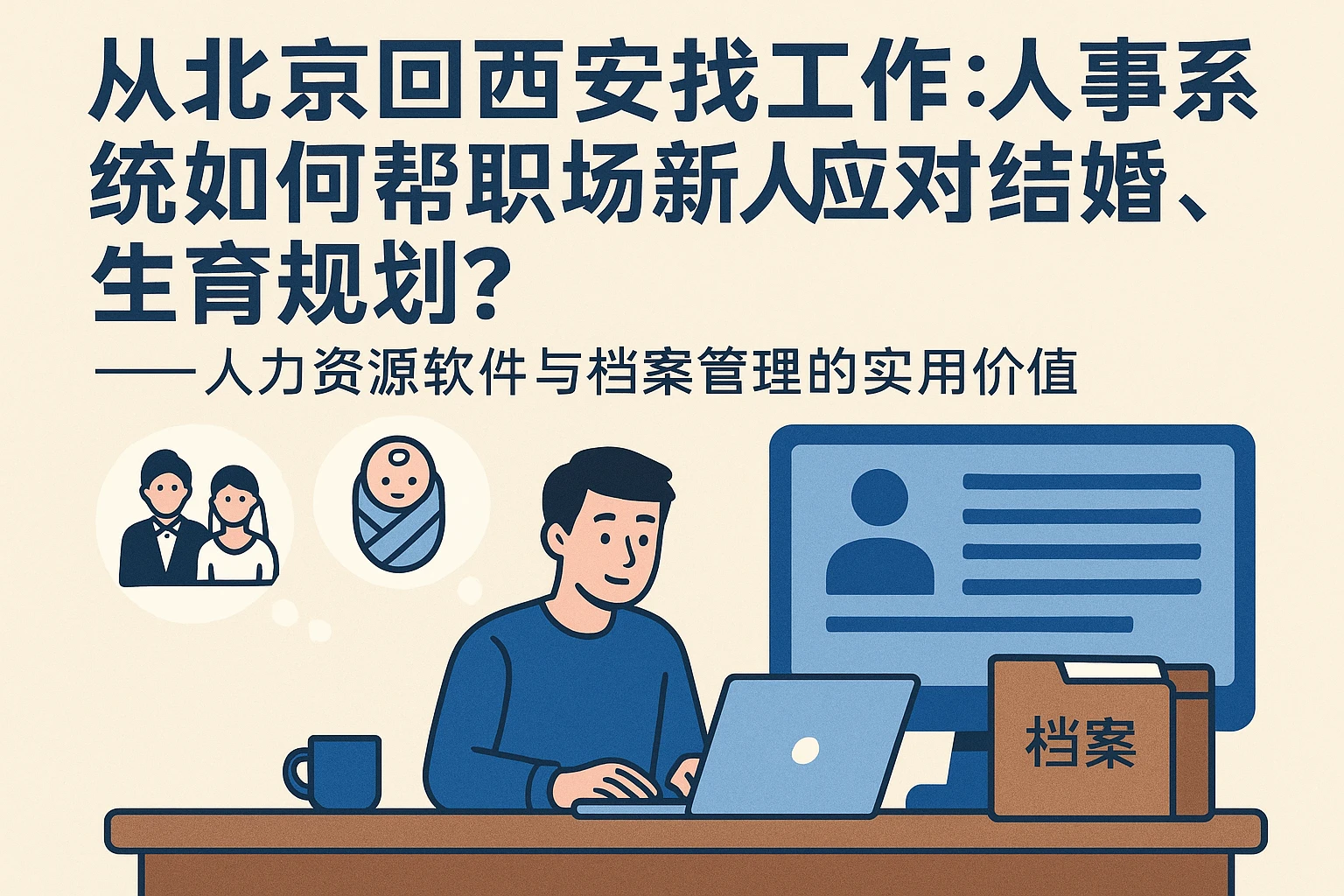 从北京回西安找工作：人事系统如何帮职场新人应对结婚、生育规划？——人力资源软件与档案管理的实用价值