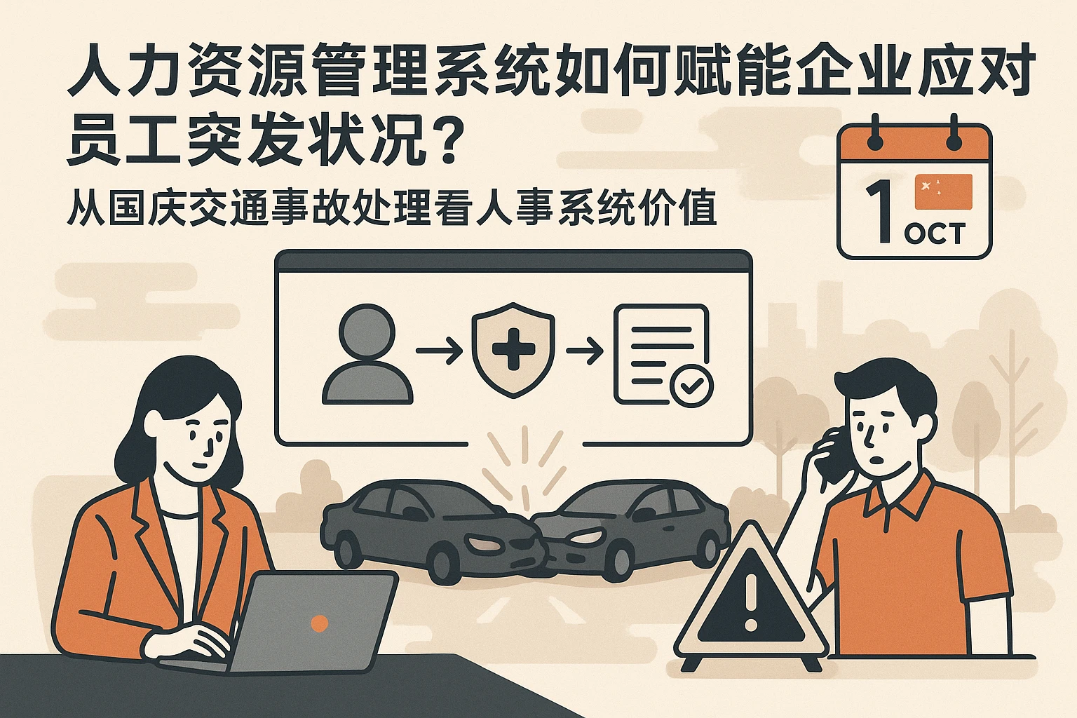 人力资源管理系统如何赋能企业应对员工突发状况？从国庆交通事故处理看人事系统价值
