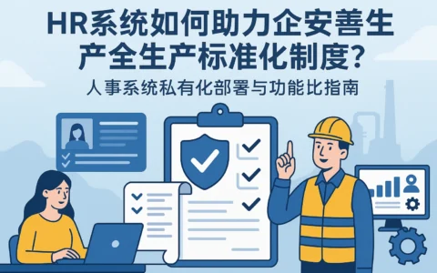 HR系统如何助力企业完善安全生产标准化制度？人事系统私有化部署与功能比较指南