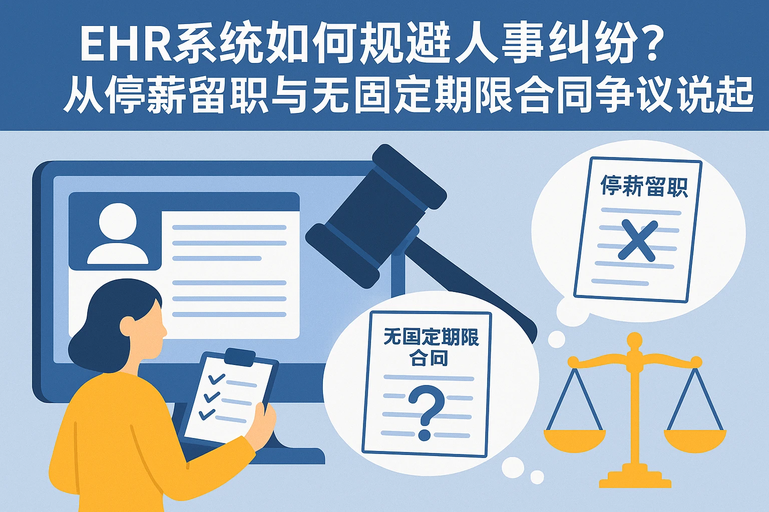EHR系统如何规避人事纠纷？从停薪留职与无固定期限合同争议说起