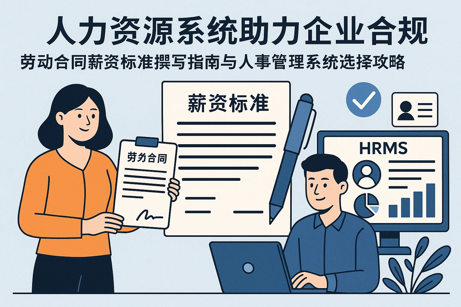 人力资源系统助力企业合规：劳动合同薪资标准撰写指南与人事管理系统选择攻略