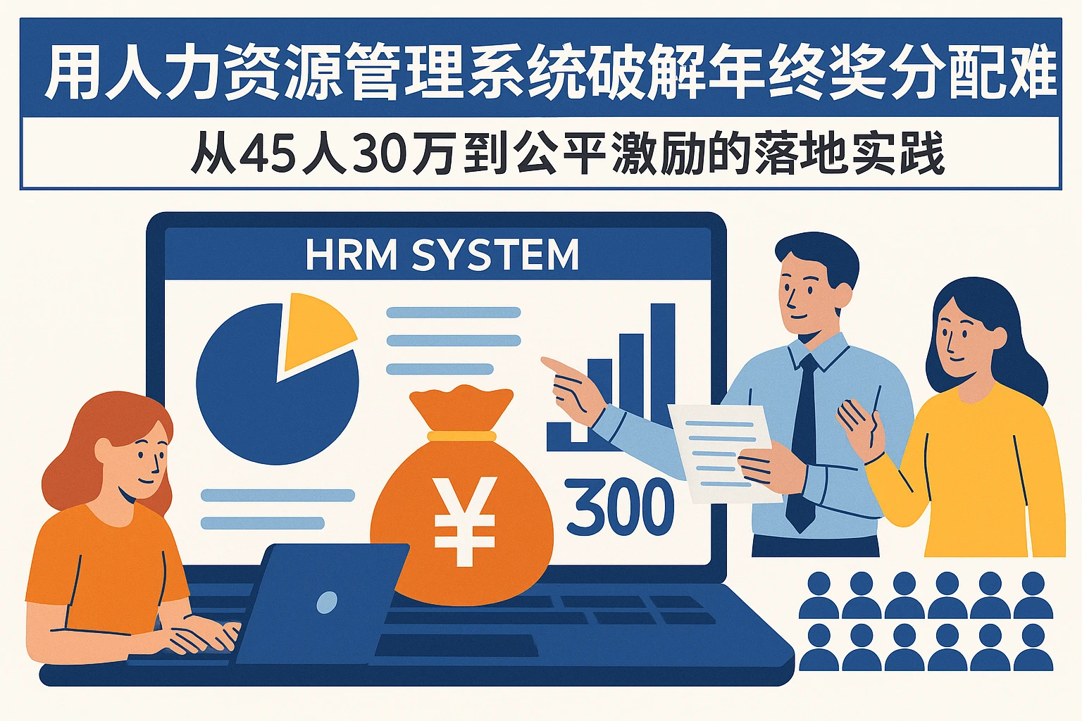 用人力资源管理系统破解年终奖分配难题：从45人30万到公平激励的落地实践