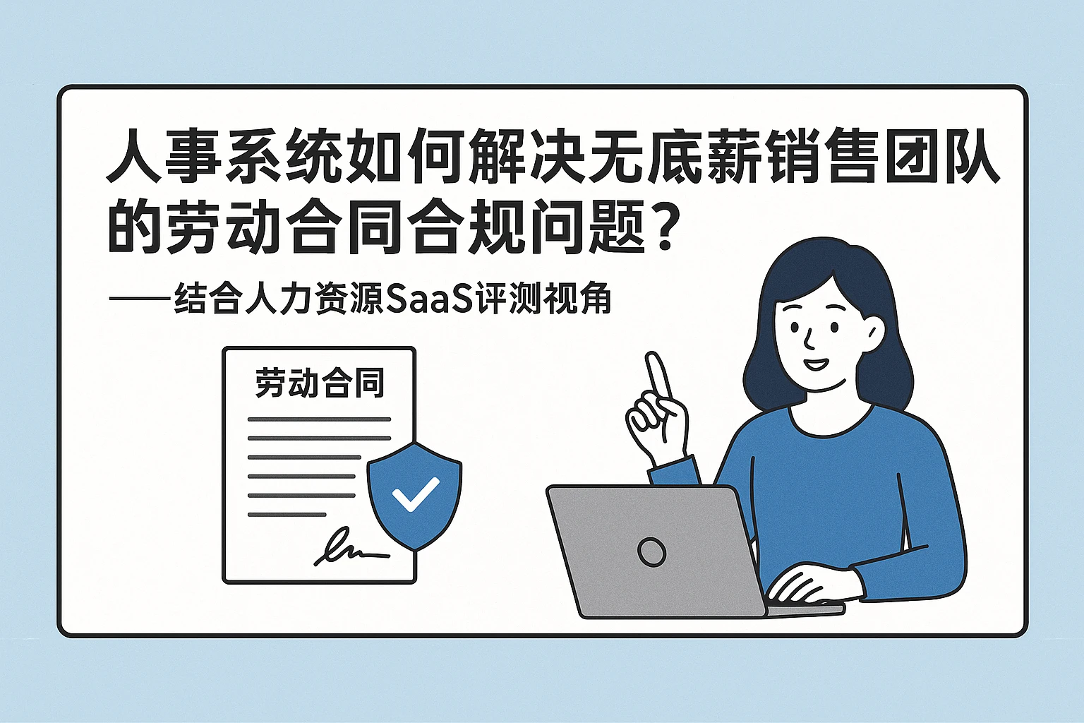 人事系统如何解决无底薪销售团队的劳动合同合规问题？——结合人力资源SaaS评测视角