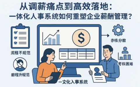 从调薪痛点到高效落地：一体化人事系统如何重塑企业薪酬管理？