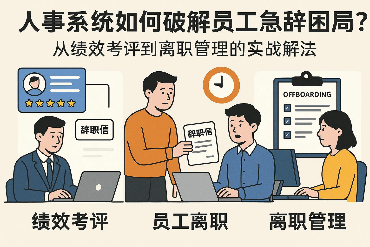 人事系统如何破解员工急辞困局？从绩效考评到离职管理的实战解法