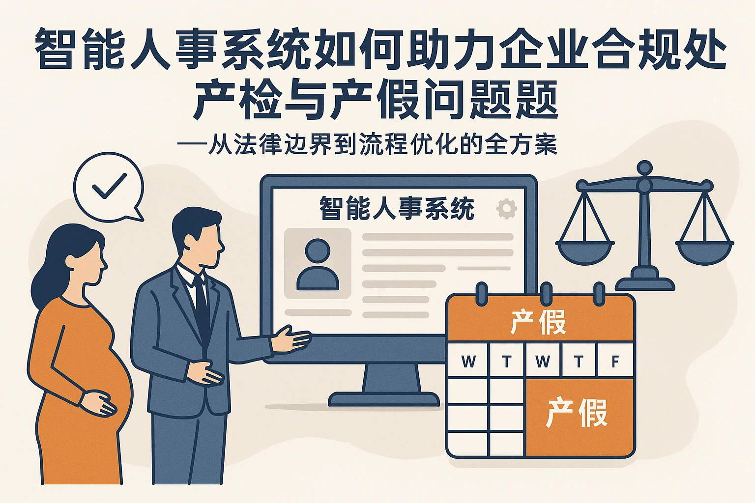 智能人事系统如何助力企业合规处理产检与产假问题——从法律边界到流程优化的全方案