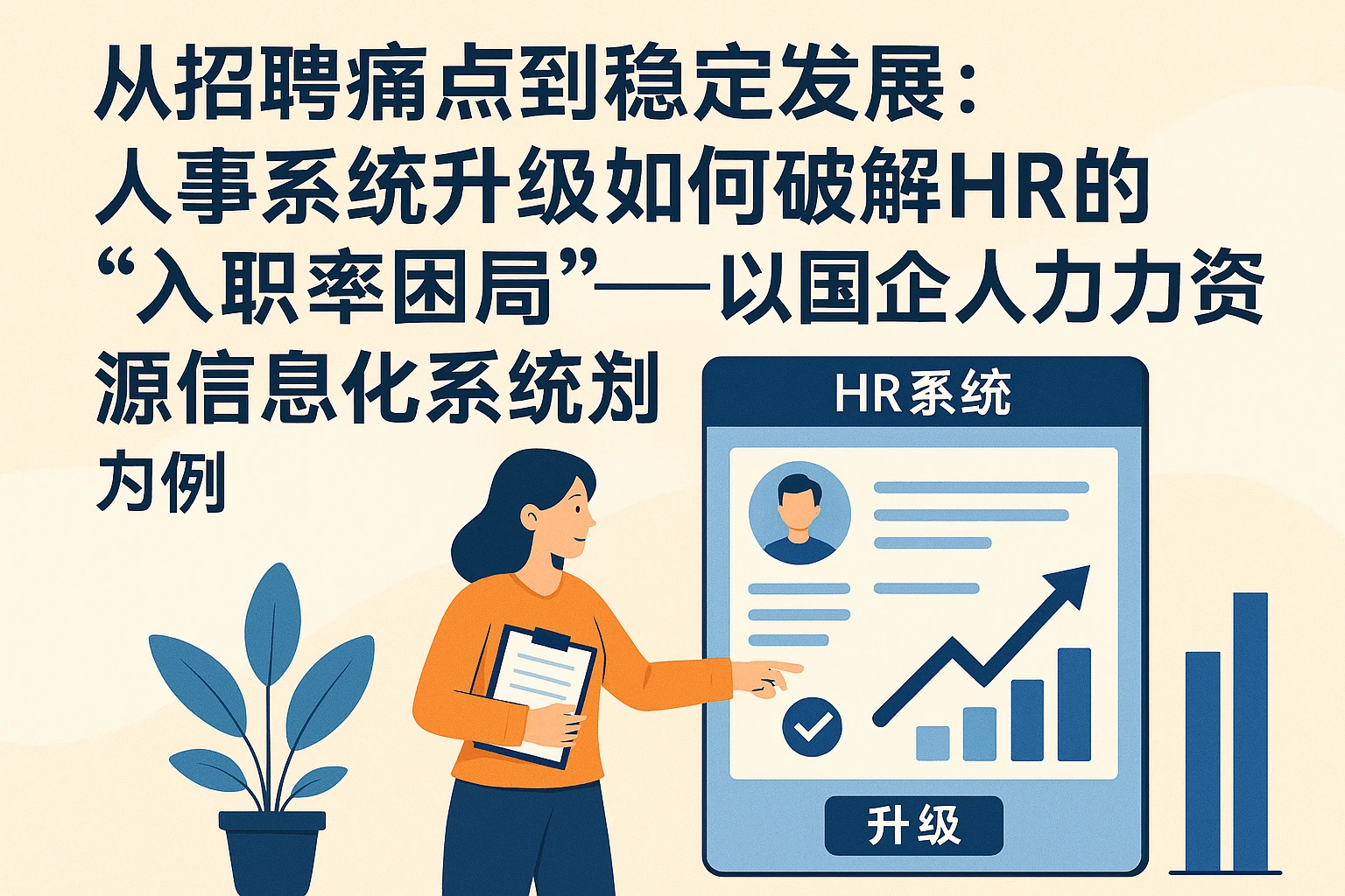从招聘痛点到稳定发展：人事系统升级如何破解HR的“入职率困局”——以国企人力资源信息化系统为例