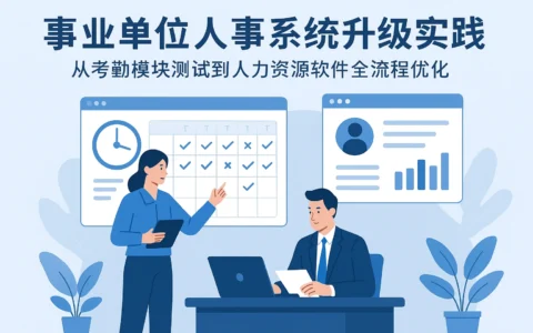 事业单位人事系统升级实践：从考勤模块测试到人力资源软件全流程优化