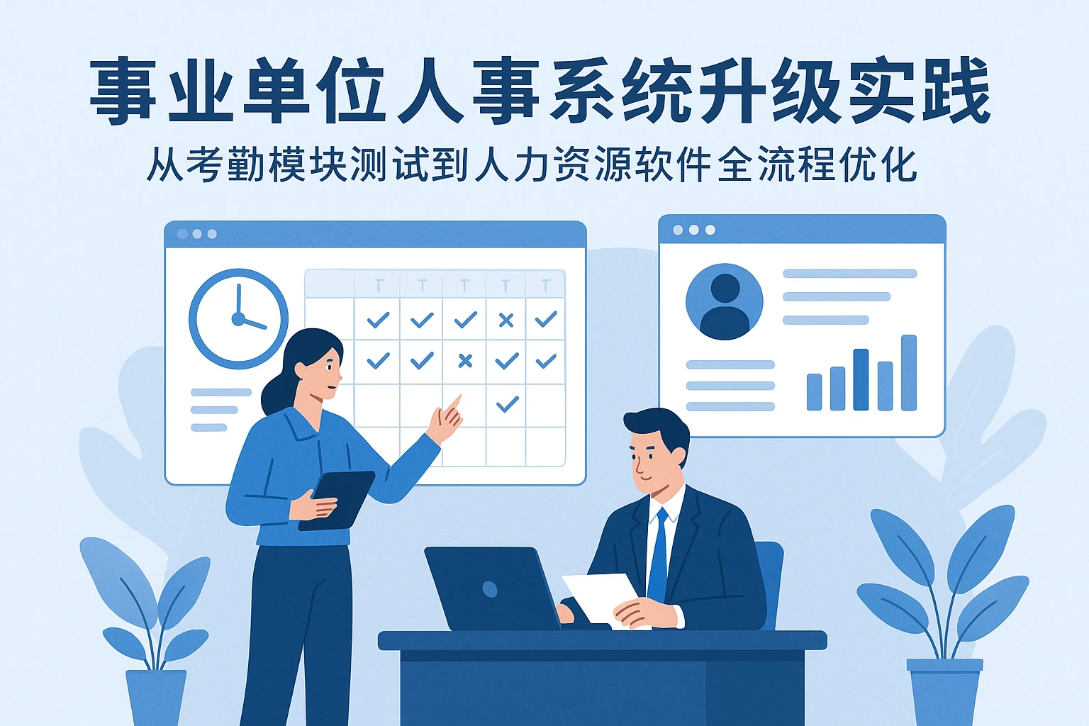 事业单位人事系统升级实践：从考勤模块测试到人力资源软件全流程优化
