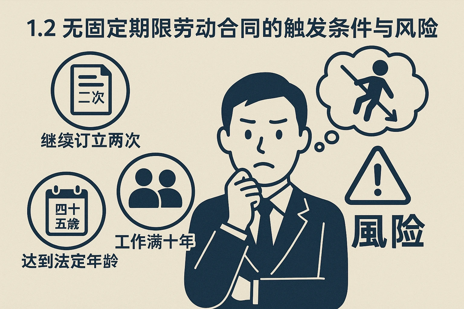 1.2 无固定期限劳动合同的触发条件与风险