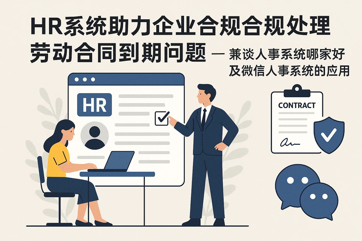 HR系统助力企业合规处理劳动合同到期问题——兼谈人事系统哪家好及微信人事系统的应用