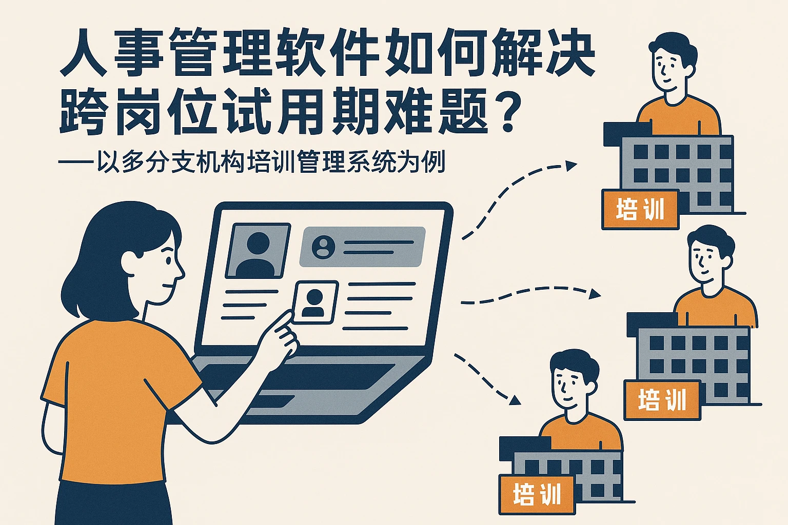 人事管理软件如何解决跨岗位试用期难题？——以多分支机构培训管理系统为例
