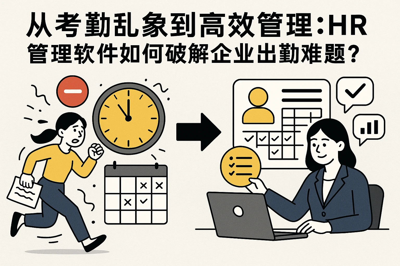 从考勤乱象到高效管理：HR管理软件如何破解企业出勤难题？