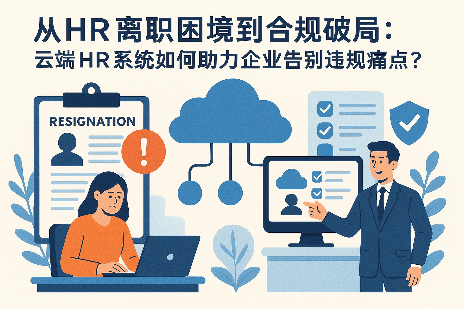 从HR离职困境到合规破局：云端HR系统如何助力企业告别违规痛点？