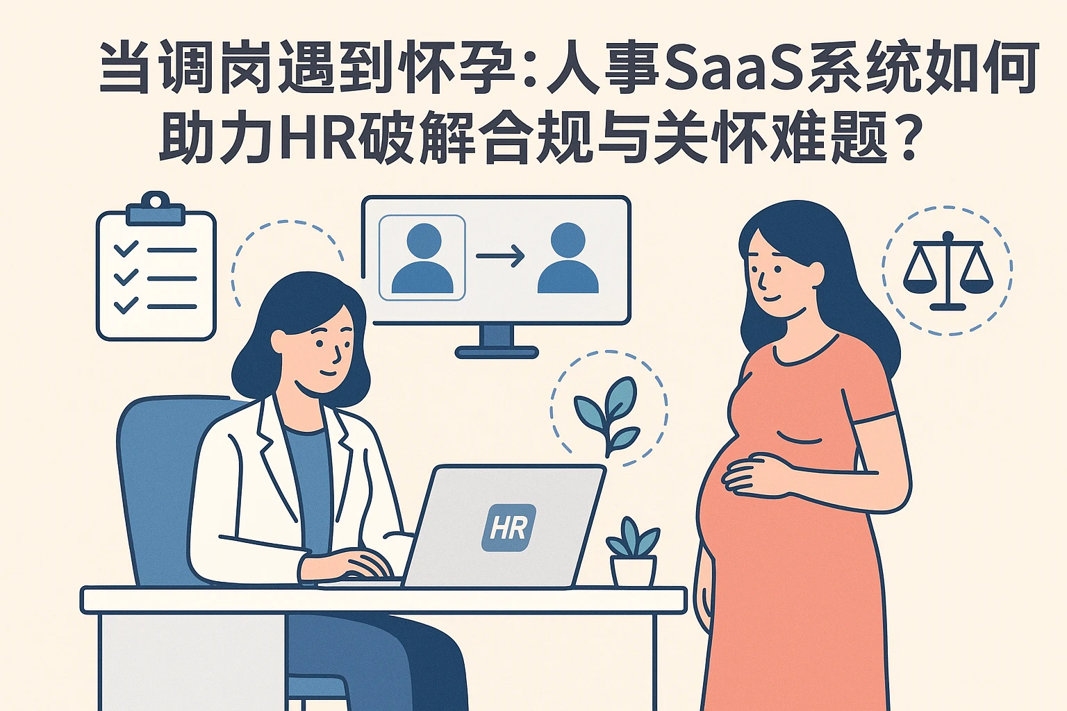 当调岗遇到怀孕：人事SaaS系统如何助力HR破解合规与关怀难题？