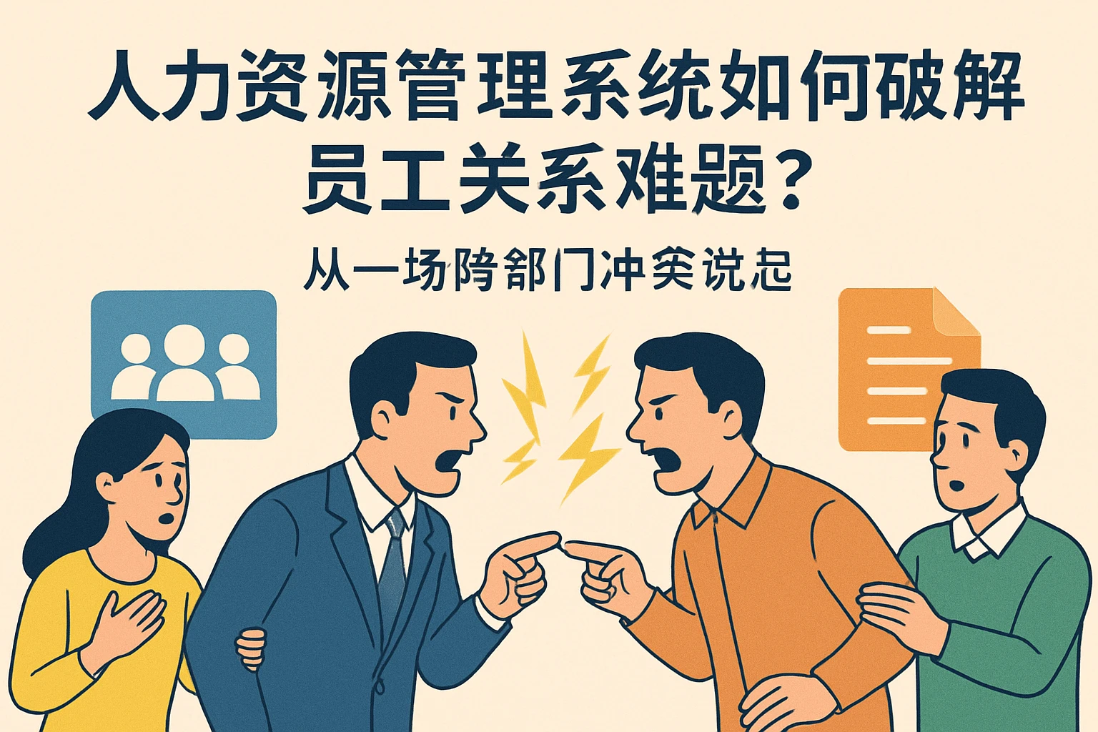 人力资源管理系统如何破解员工关系难题？从一场跨部门冲突说起