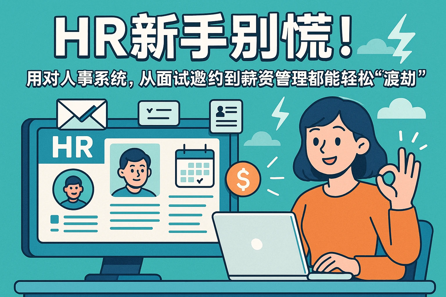 HR新手别慌！用对人事系统，从面试邀约到薪资管理都能轻松“渡劫”