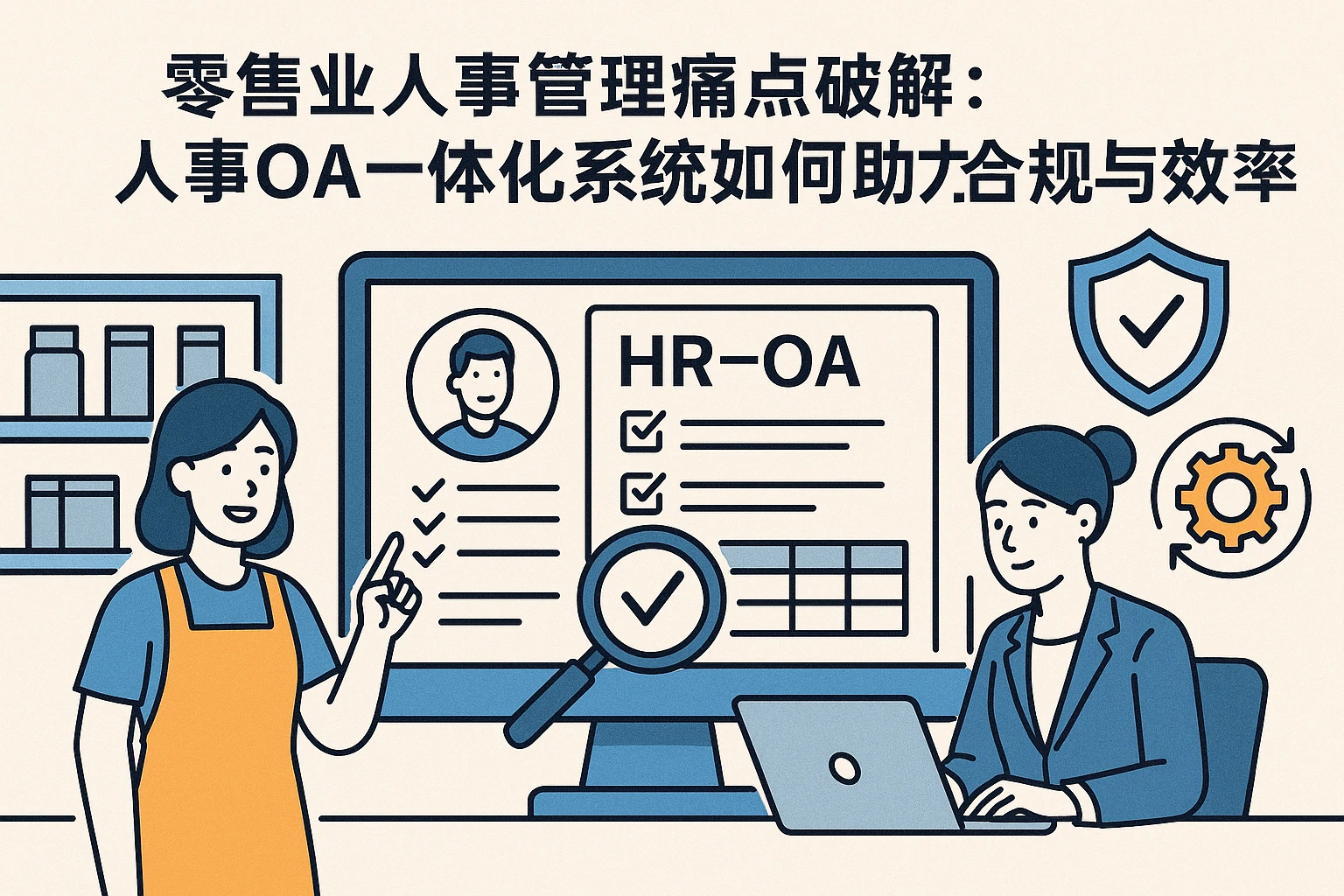 零售业人事管理痛点破解：人事OA一体化系统如何助力合规与效率