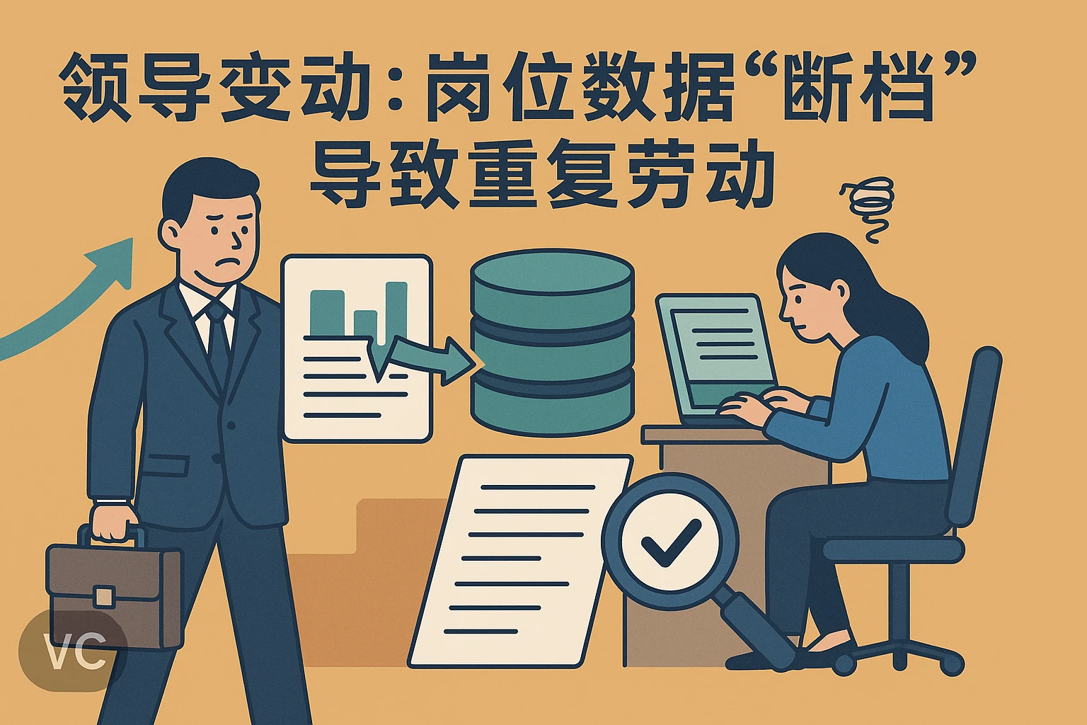 2. 领导变动：岗位数据“断档”导致重复劳动