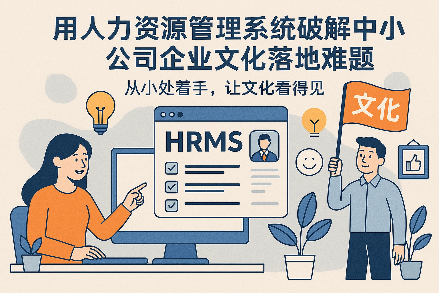 用人力资源管理系统破解中小公司企业文化落地难题：从小处着手，让文化看得见