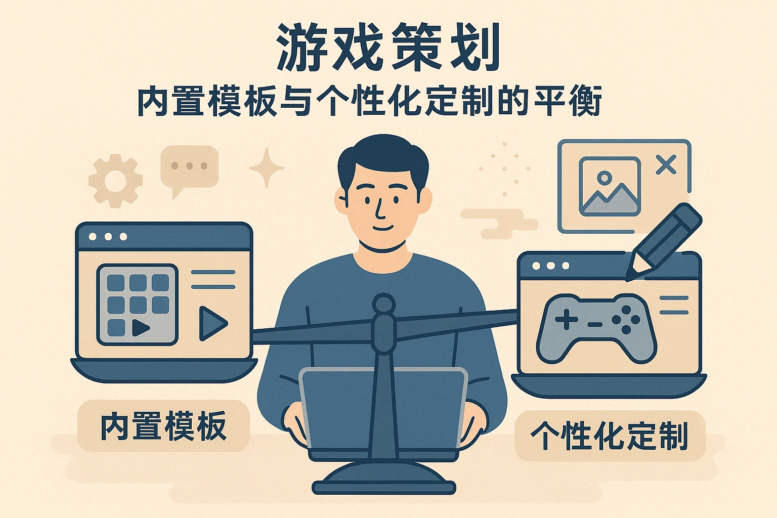 2. 游戏策划：内置模板与个性化定制的平衡