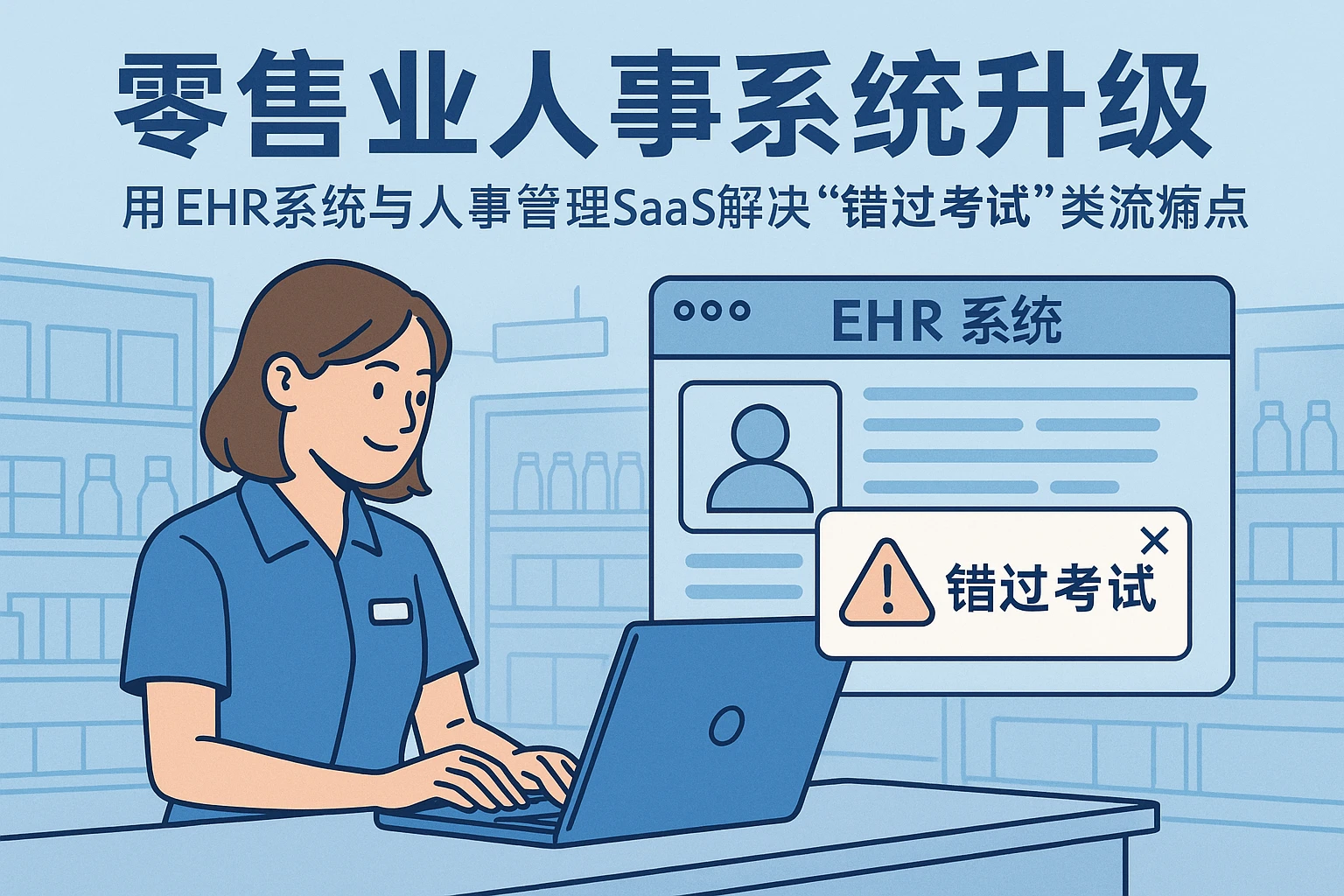 零售业人事系统升级：用EHR系统与人事管理SaaS解决“错过考试”类流程痛点