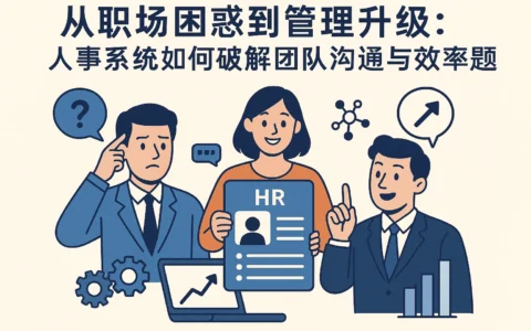 从职场困惑到管理升级：人事系统如何破解团队沟通与效率难题