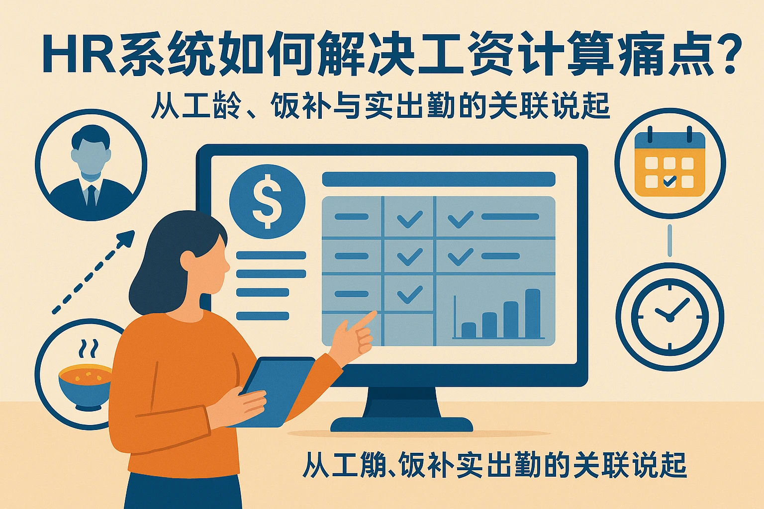 HR系统如何解决工资计算痛点？从工龄、饭补与实出勤的关联说起