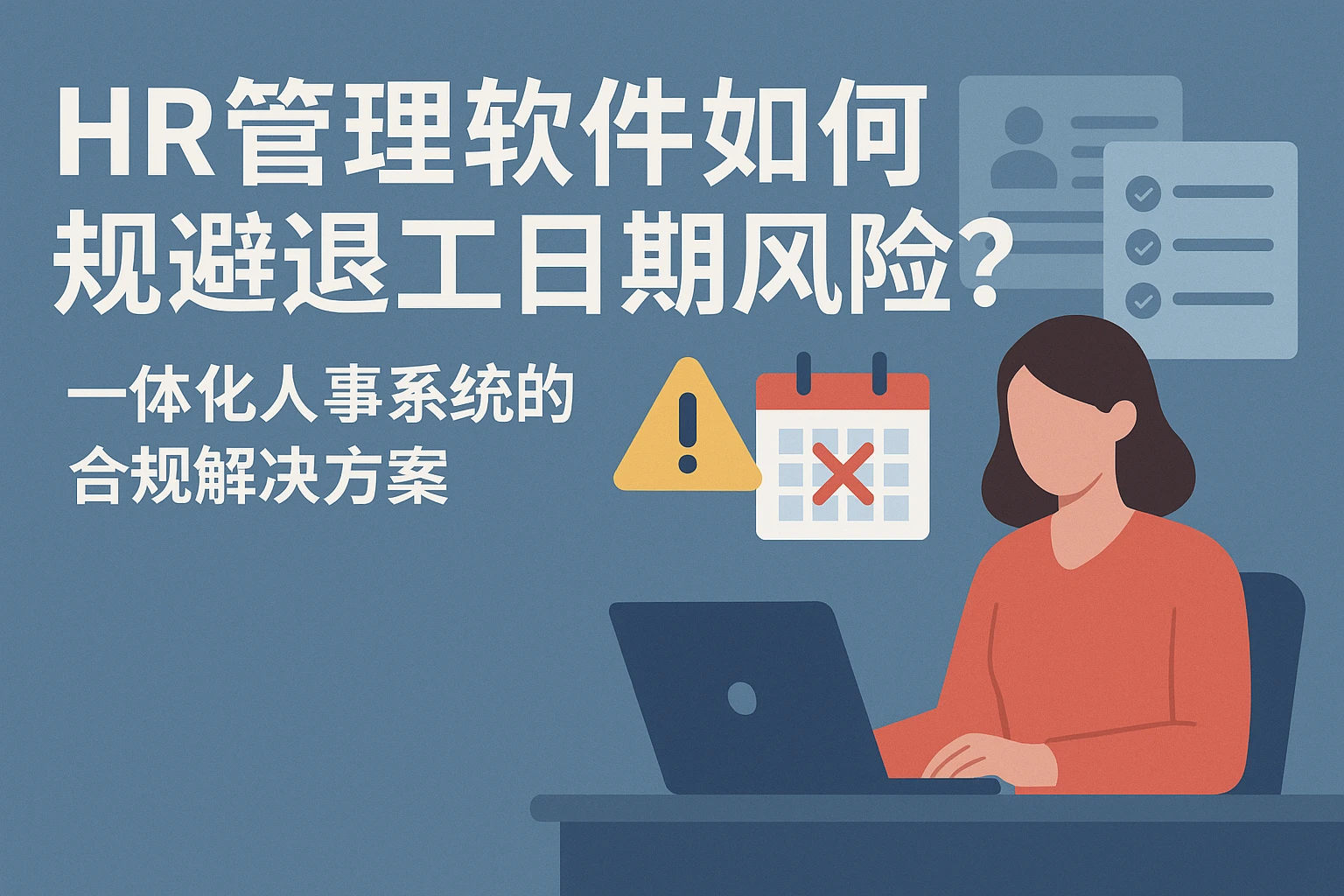 HR管理软件如何规避退工日期风险？一体化人事系统的合规解决方案