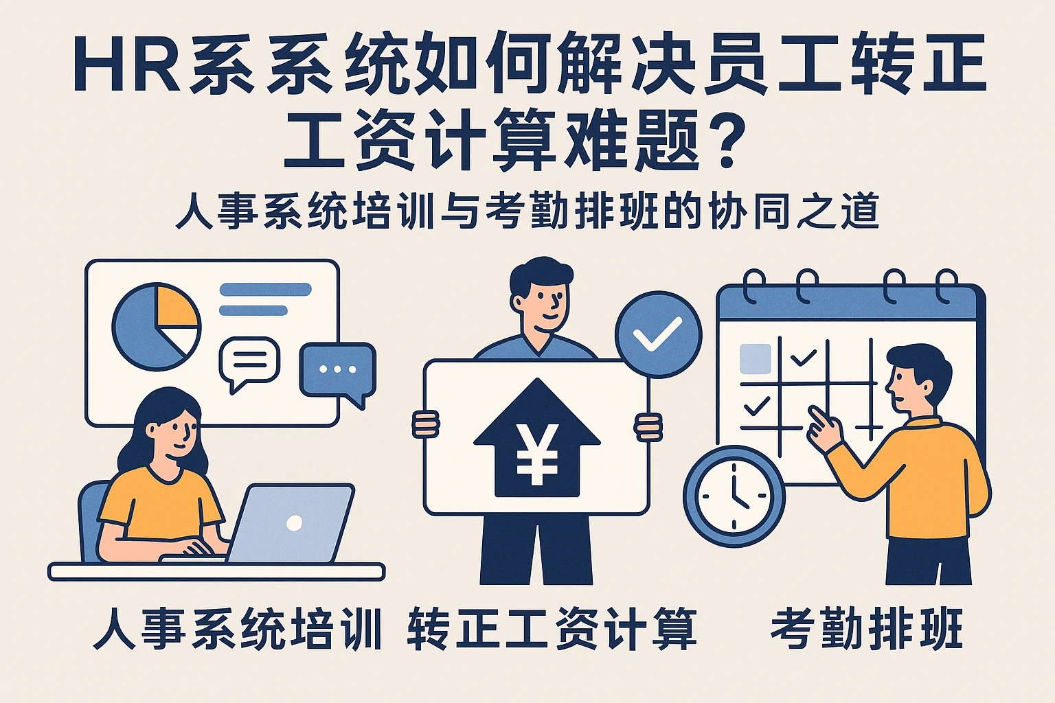 HR系统如何解决员工转正工资计算难题？人事系统培训与考勤排班的协同之道