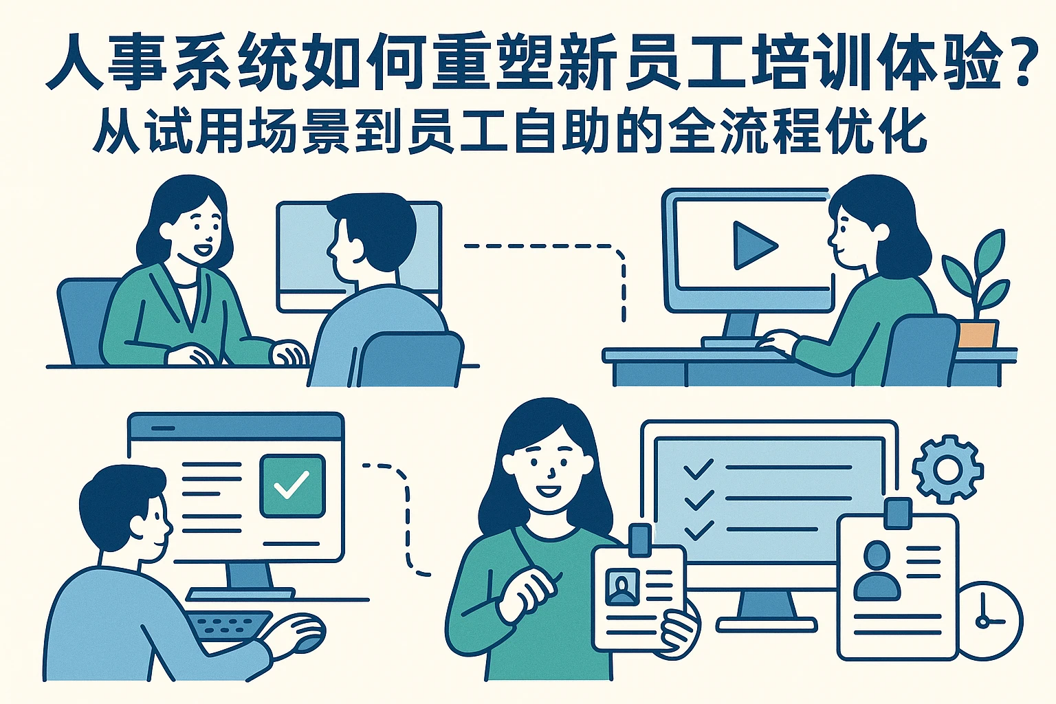 人事系统如何重塑新员工培训体验？从试用场景到员工自助的全流程优化