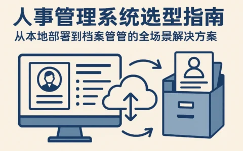 人事管理系统选型指南：从本地部署到档案管理的全场景解决方案