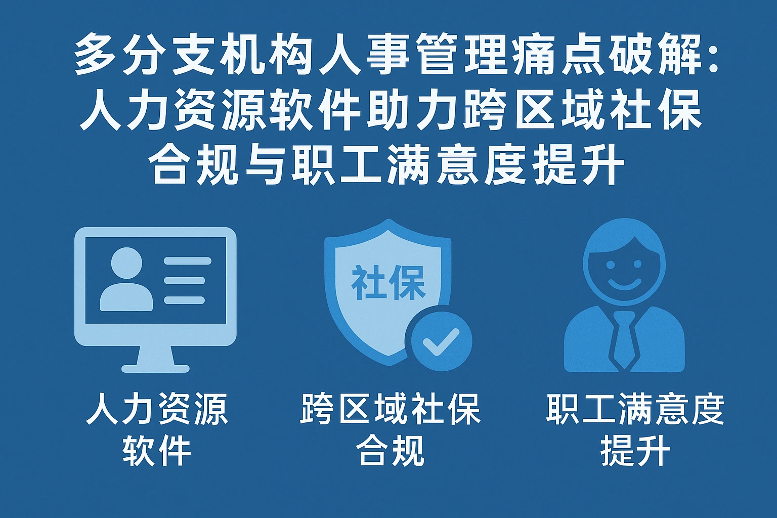 多分支机构人事管理痛点破解：人力资源软件助力跨区域社保合规与职工满意度提升